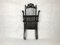 Italian Ebonized Oak Folding Armchair, 1800s 7
