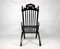 Italian Ebonized Oak Folding Armchair, 1800s, Image 5