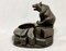 Geschnitzter Bären Aschenbecher aus Holz, 1920er 2