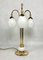Three Lights Table Lamp in Brass from Bankamp Leuchten, 1970s, Image 2