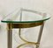 Vintage Semi Circle Brass Side Tables, 1970s, Set of 2 11
