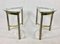 Vintage Semi Circle Brass Side Tables, 1970s, Set of 2, Image 9