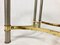 Vintage Semi Circle Brass Side Tables, 1970s, Set of 2 6
