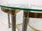 Vintage Semi Circle Brass Side Tables, 1970s, Set of 2, Image 4