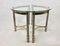 Tables d'Appoint Demi-Cercle Vintage en Laiton, 1970s, Set de 2 2