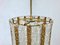 Lámpara colgante austriaca de cristal de Murano bañado en oro de Kalmar, años 60, Imagen 6