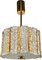 Austrian Pendant Lamp in Bronze Gold-Plated Murano Glass from Kalmar, 1960s, Image 1