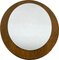 Mid-Century Oak Elipse Wall Mirror, 1960s 1