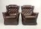 French Club Chair in Leather, 1950s, Set of 2 2