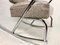 Vintage Rocking Chair in Chrome, 1950s 6