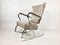 Vintage Rocking Chair in Chrome, 1950s 9
