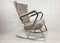 Vintage Rocking Chair in Chrome, 1950s 2