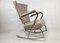 Vintage Rocking Chair in Chrome, 1950s, Image 2