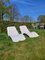 Fiberglass Outdoor Lounge Chairs attributed to Charles Zublena, 1960s, Set of 2 3