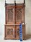 Large Gothic Revival Carved Walnut Armoire, France, 1890s 20