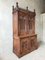 Large Gothic Revival Carved Walnut Armoire, France, 1890s 3