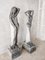 Art Nouveau Carved Statues of Two Posing Venuses, 1910, Stone, Set of 2 11