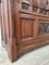 Neo-Gothic French Hand-Carved Oak Hall Bench, 1870s, Image 6