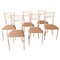 Mid-Century Faux Bamboo and Aluminium Dining Chairs, Set of 6 1