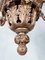 19th Century Italian Carved and Gold Patinated Wood Chandelier, Image 5