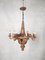 19th Century Italian Carved and Gold Patinated Wood Chandelier 3