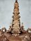 19th Century Italian Carved and Gold Patinated Wood Chandelier, Image 7