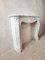 19th Century French Trois Coquilles Carrara Marble Fireplace, Image 10