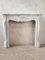19th Century French Trois Coquilles Carrara Marble Fireplace, Image 3
