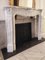 19th Century French Trois Coquilles Carrara Marble Fireplace, Image 2