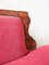 Velvet Chaise Longue with Carved Wooden Frame, 1900s 5