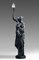 French Artist, Figure with Torch, 19th Century, Painted Cast Iron 2