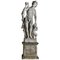 Artiste, Italie, Bacchus avec un Satyre, 20ème Siècle, Statue de Calcaire 1