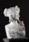 Artista francés, Busto de bacante, finales del siglo XIX, mármol blanco, Imagen 2
