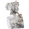 French Artist, Bust of a Bacchante, Late 19th Century, White Marble 1