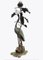 Early 20th Century Art Nouveau Heron Bird and Leaves Floor Lamp, 1920s 2