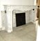 Early 19th Century French Rococo White Carrara Marble Grand Mantel Piece 3