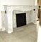 Early 19th Century French Rococo White Carrara Marble Grand Mantel Piece, Image 3
