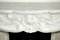 Frühes französisches Rokoko weißes Kaminsims aus Carrara Marmor, frühes 19. Jh 5