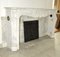 Early 19th Century French Rococo White Carrara Marble Grand Mantel Piece, Image 4