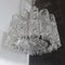 Vintage Italian Glass and Chrome Chandelier from Venini, 1970s, Image 7