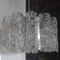 Vintage Italian Glass and Chrome Chandelier from Venini, 1970s, Image 1