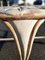 Runder italienischer Vintage Tisch aus geschnitztem Holz mit großer Tischplatte, 1970er 5