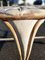 Vintage Italian Carved Wood Round Table with Large Leaf Table Top, 1970s 5