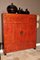 19th Century Chinese Red Lacquered Elm Wedding Cabinet, Image 2