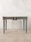 Italian Neoclassical Decorative Painted Console Table with Faux Marble Top 1