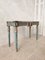 Italian Neoclassical Decorative Painted Console Table with Faux Marble Top 2