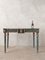 Italienischer neoklassizistischer dekorativer lackierter Konsolentisch mit Tischplatte aus Kunstmarmor 9