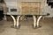 French Nickeled Brass and Resin Elephant Tusk Dining Table, 1960s 3