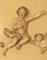 Putti o putti policromi intagliati, Paesi Bassi, XVII secolo, legno e vernice, set di 2, Immagine 3
