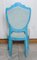 Dining Chairs with Azure Blue Patina, Set of 6 8